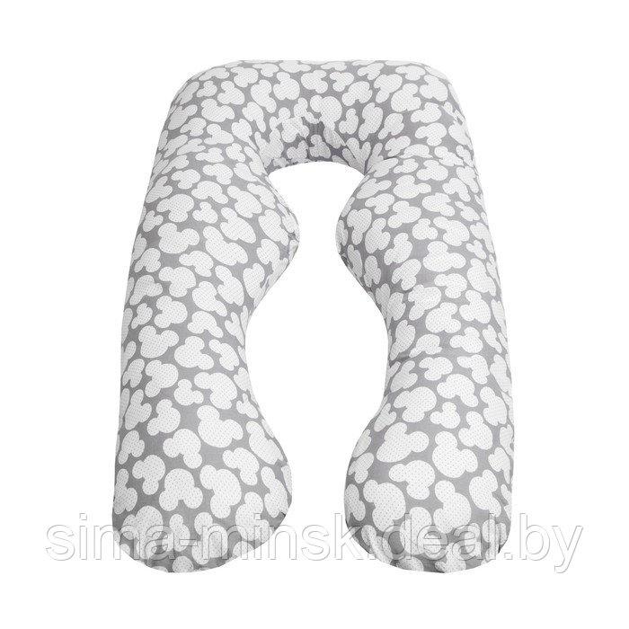 Наволочка к подушке для беременных «Мышонок», размер 340х72 см, цвет серый - фото 1 - id-p213953940