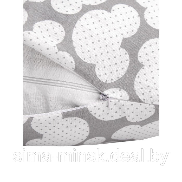 Наволочка к подушке для беременных «Мышонок», размер 340х72 см, цвет серый - фото 3 - id-p213953940