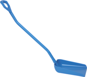 Эргономичная большая лопата с длинной ручкой, 380 x 340 x 90 мм., 1310 мм, синий цвет - фото 2 - id-p3451674