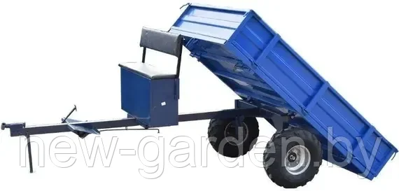 Прицеп самосвальный FORZA ТПМ3-343 (650кг, колёса 19-7*8, три откидных борта, кузов 166*109см)