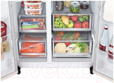 Холодильник с морозильником LG GC-B257SEZV - фото 9 - id-p213993415