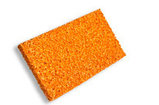 Терка губчатая из ABC пластика с оранжевой губкой 280x140х18mm, фото 3