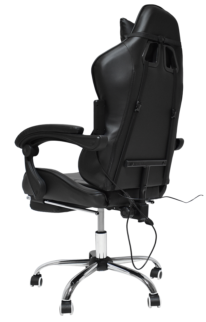Кресло массажное Calviano AVANTI ULTIMATO total black с подножкой - фото 7 - id-p214000766