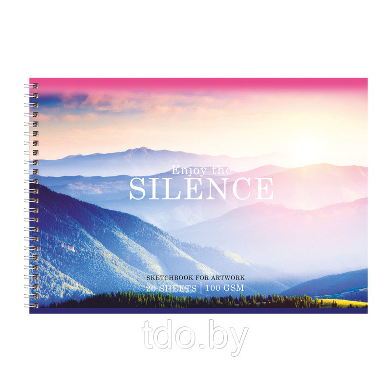 Альбом для рисования 20л., А4, на гребне BG "Silence" - фото 6 - id-p214001221