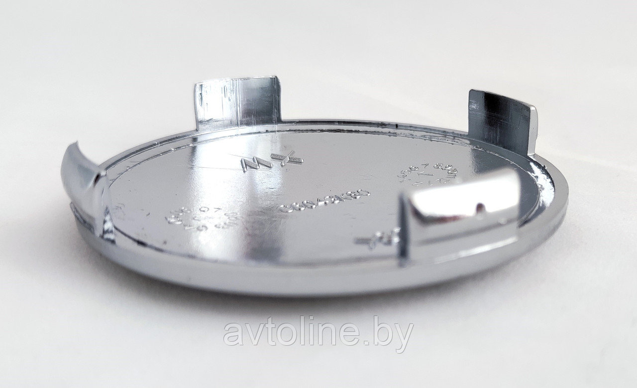Заглушка литого диска MITSUBISHI 80 мм серая / хром MR992254 - фото 3 - id-p213553140