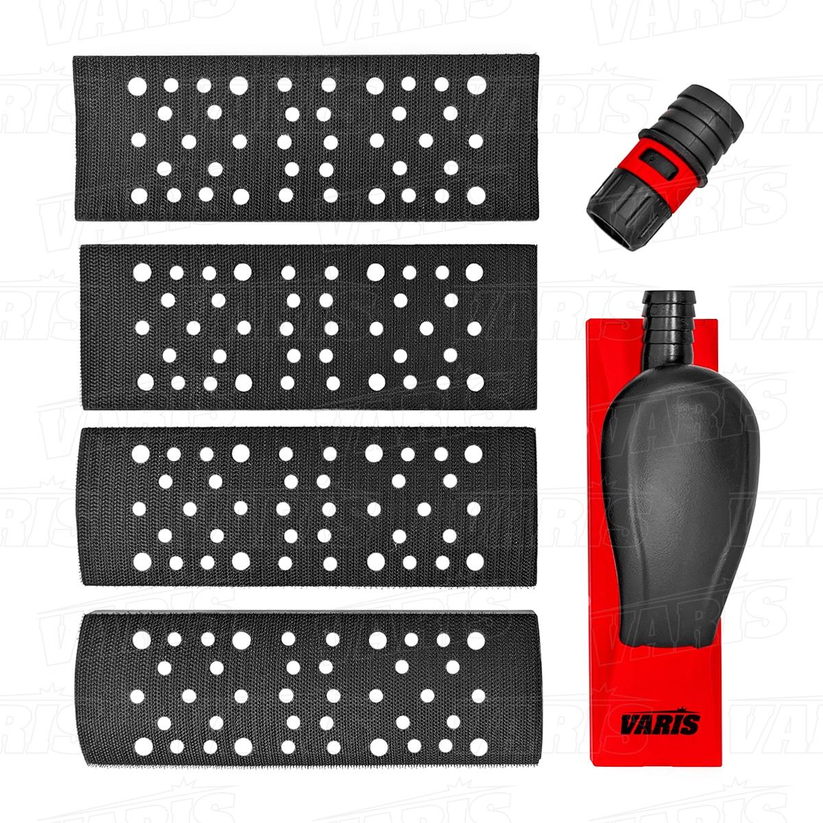 Ручной шлифовальный блок (рубанок) VARIS с пылеотводом 70 мм. х 198 мм.,+ комплект насадок.