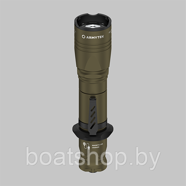 Фонарь Armytek Dobermann Pro Magnet USB Olive Warm - фото 10 - id-p214027897