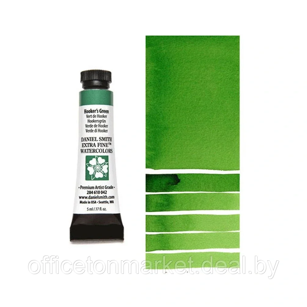 Краски акварельные "Daniel Smith", зеленый Хукера, 5 мл, туба - фото 1 - id-p205688928