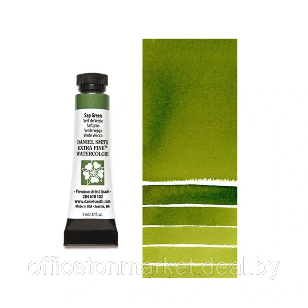 Краски акварельные "Daniel Smith", зеленый травяной, 5 мл, туба - фото 1 - id-p205688941