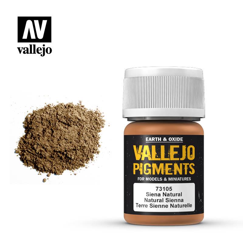 Пигмент сиена натуральная Natural Sienna, 35мл, ACRYLICOS VALLEJO, S.L (Испания)