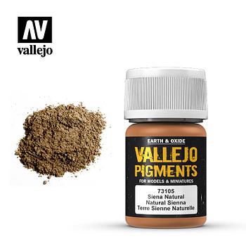 Пигмент сиена натуральная Natural Sienna, 35мл,  ACRYLICOS VALLEJO, S.L (Испания)