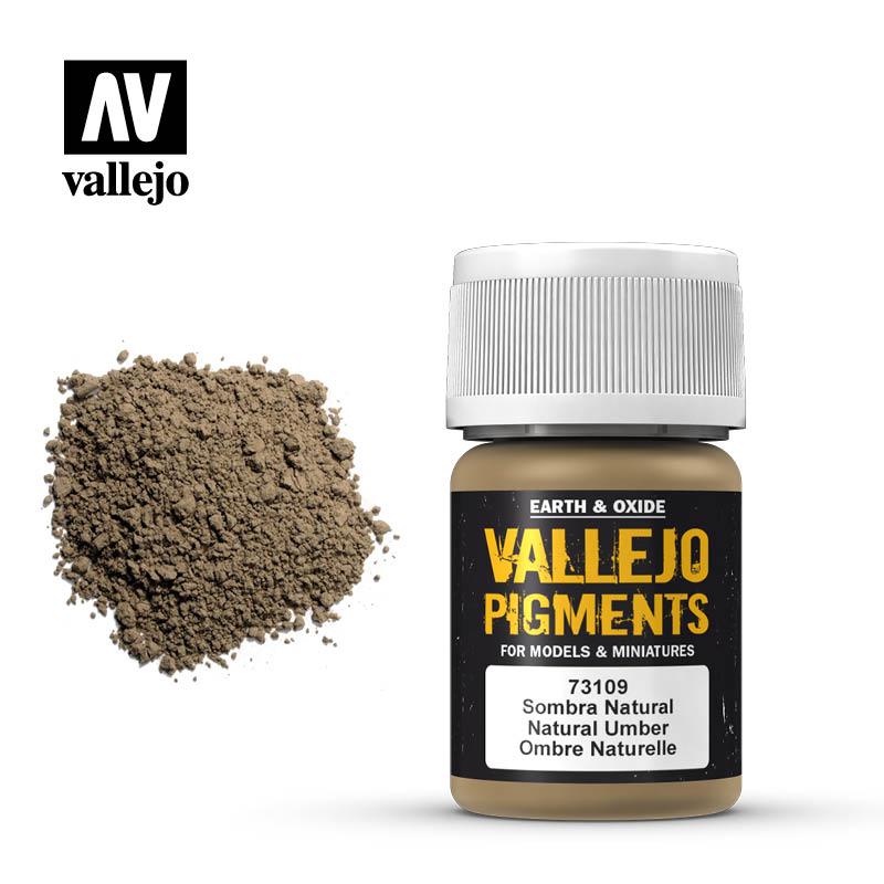 Пигмент умбра натуральная Natural Umber, 35мл, ACRYLICOS VALLEJO, S.L (Испания)