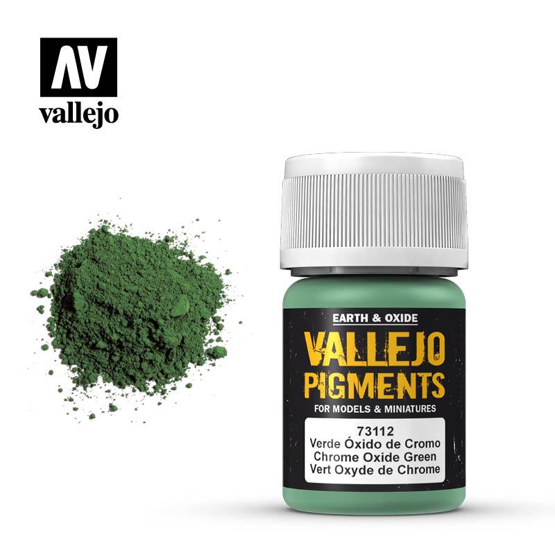 Пигмент оксид хрома зеленый Chrome Oxide Green, 35мл, ACRYLICOS VALLEJO, S.L (Испания)