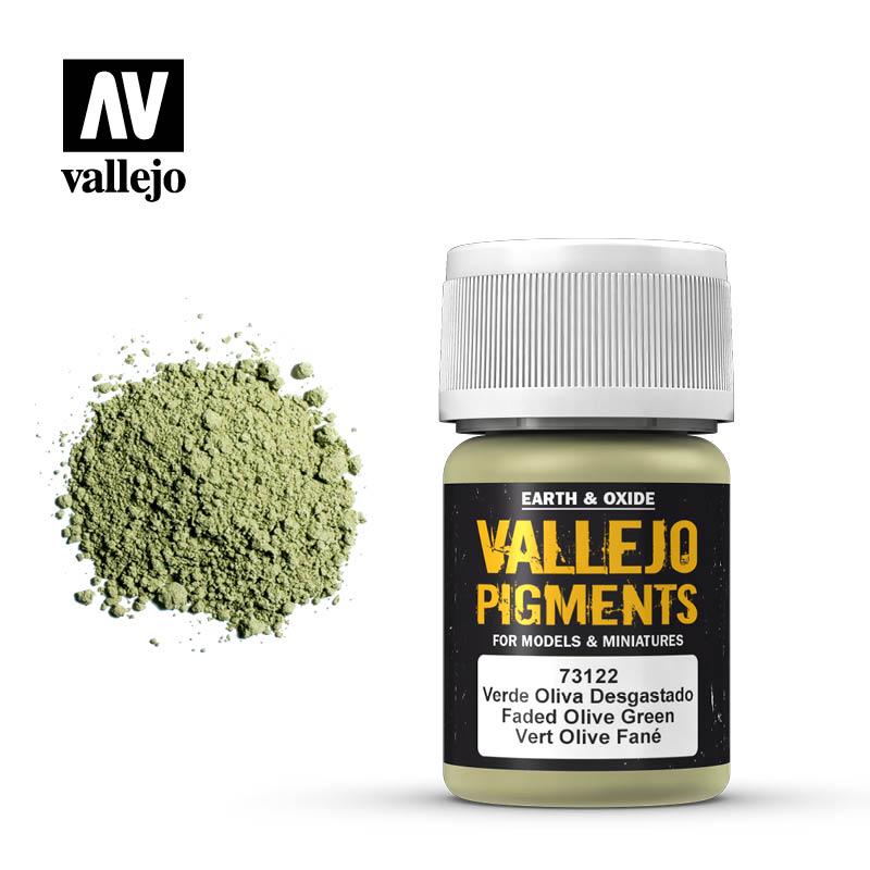 Пигмент бледный оливковый Faded Olive Green, 35мл, ACRYLICOS VALLEJO, S.L (Испания)