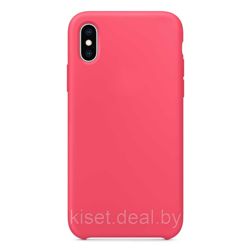 Бампер Silicone Case для iPhone X / Xs амарантовый - фото 1 - id-p189972747