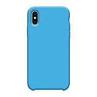 Бампер Silicone Case для iPhone Xs Max васильковый