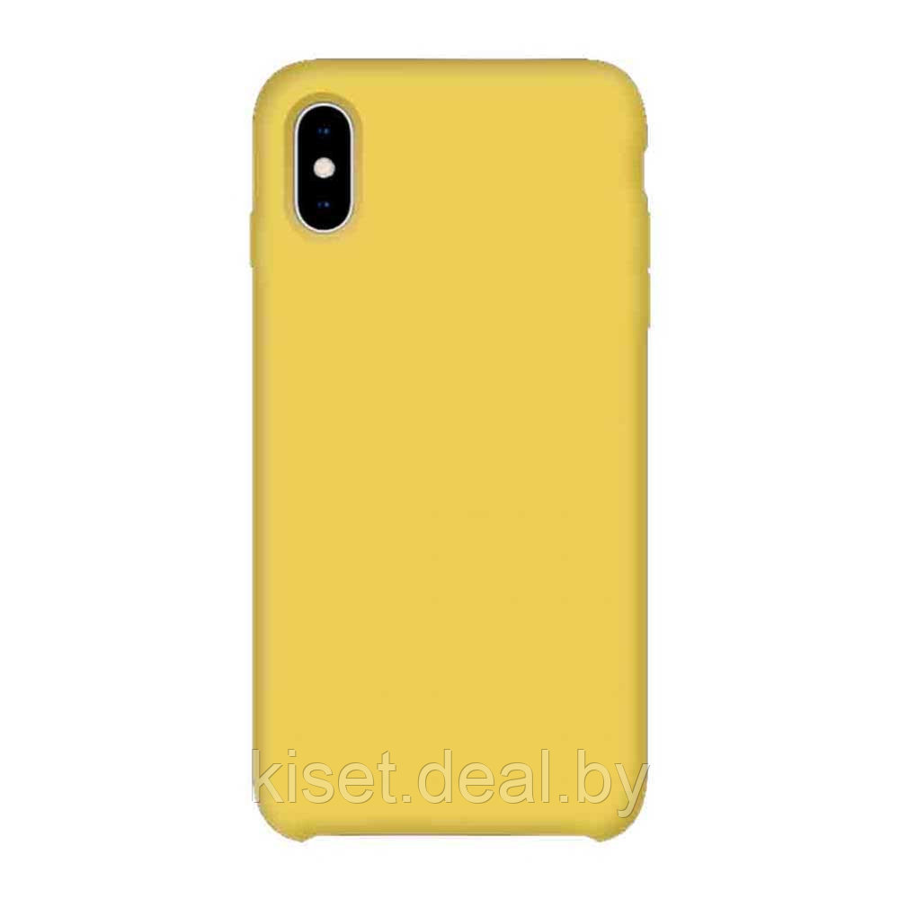 Бампер Silicone Case для iPhone X / Xs желтый - фото 1 - id-p189972726