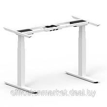 Каркас стола с электроприводом двухмоторный 3-х ступенчатый "Waltz IR30-IHG-WH", USB зарядка, белый