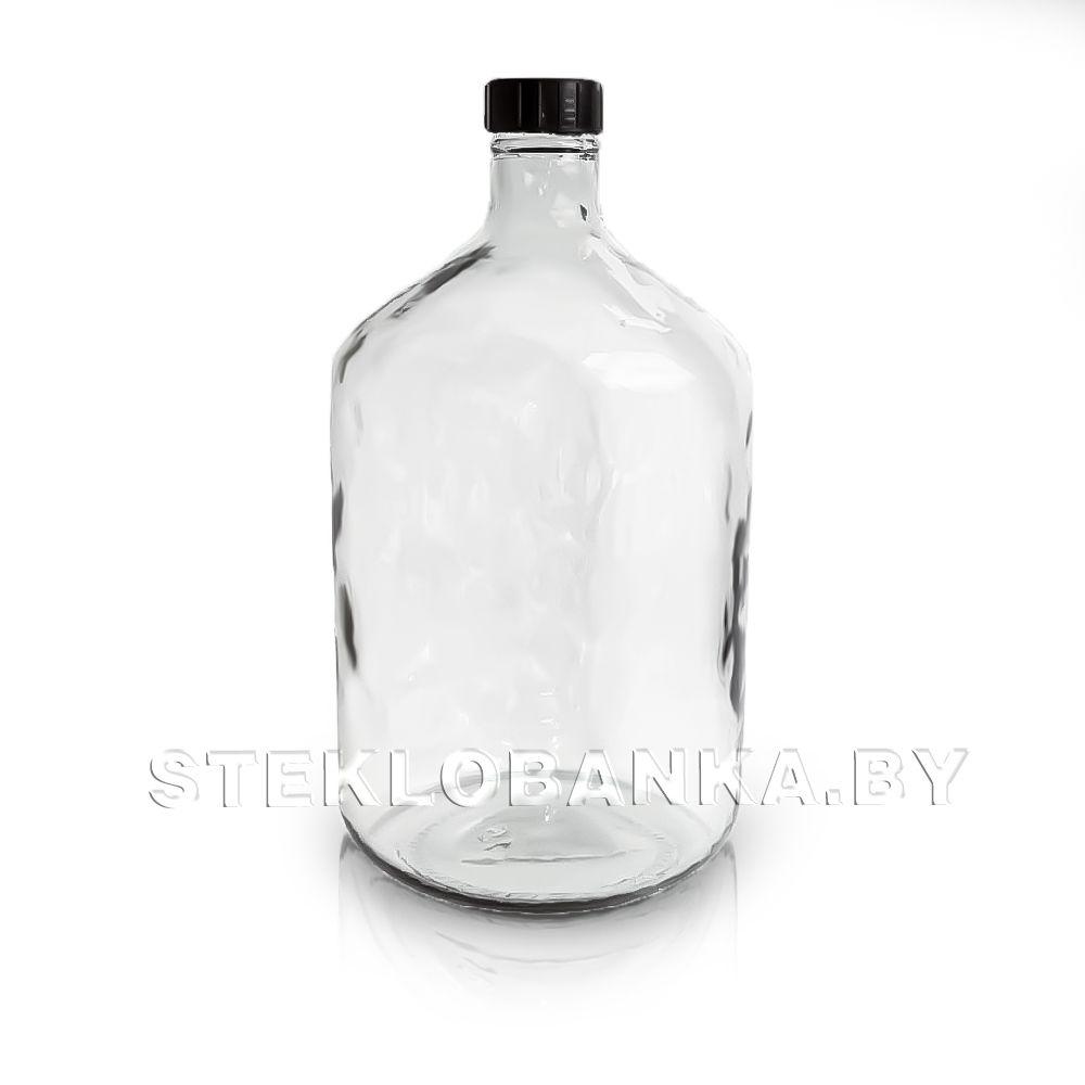 Стеклянный бутыль 15,0 л. (15000 мл.) с крышкой прозрачный - фото 1 - id-p204134438