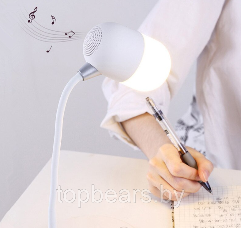 Настольная LED-лампа с функцией беспроводной зарядки и bluethooth колонки 3 в 1 L4 Lamp Speaker with Wireless - фото 7 - id-p197820759