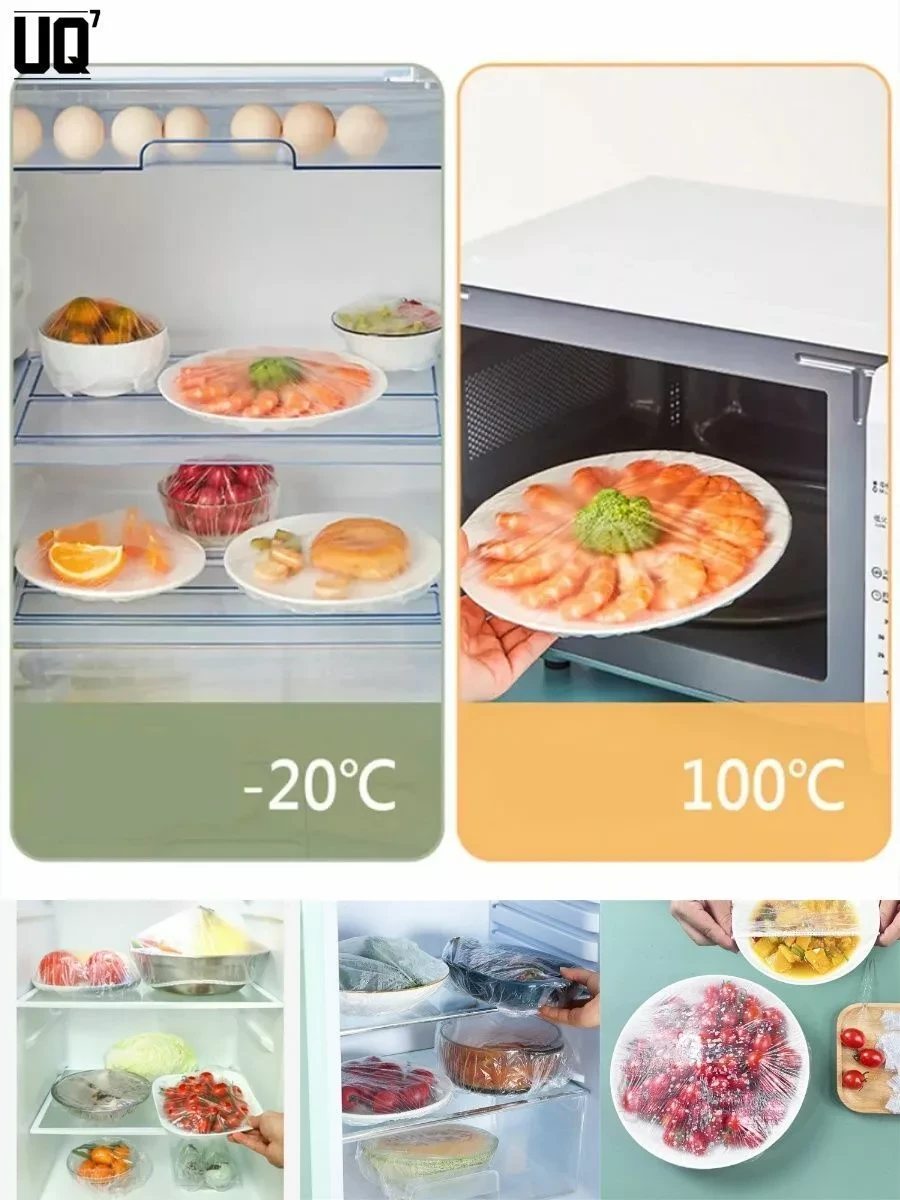 Полиэтиленовые пищевые пакеты для еды IKEA / диаметр тарелки до 26см / шапочка для посуды (200шт.) - фото 3 - id-p214047318
