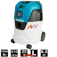 Пылесос Makita VC2512L (1000 Вт, 25 л, класс: L, самоочистка: полуавтомат)