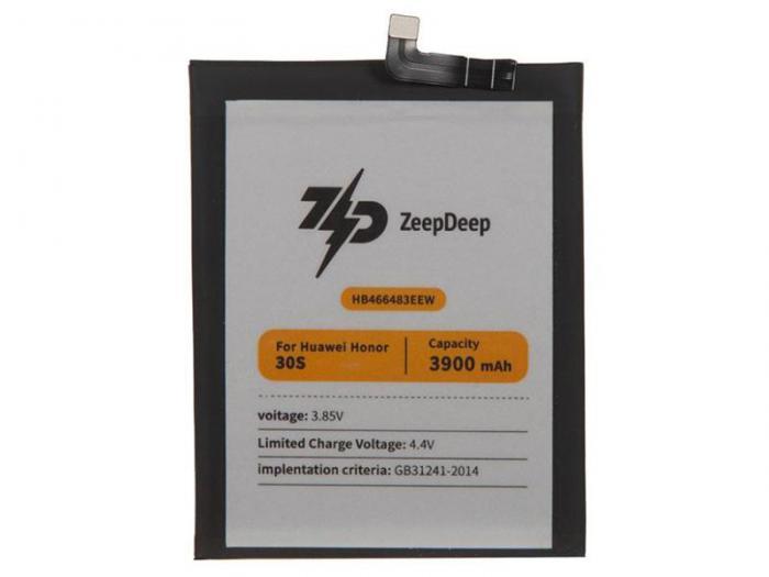 Аккумулятор ZeepDeep Asia (схожий с HB466483EEW) для Honor 30S / 30 / 30 Pro Plus 888712 - фото 1 - id-p214049548
