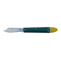 Нож садовый окулировочный складной Добрыня, нержавеющая сталь, пластмассовая ручка Инструм Агро 010307