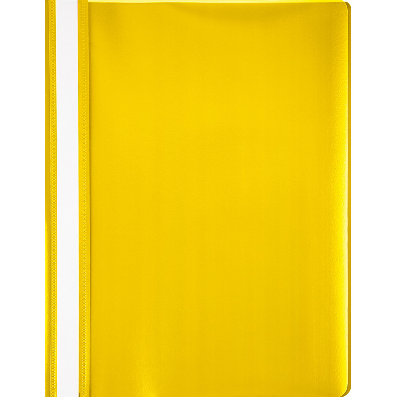 Папка-скоросшиватель Attache, A4 прозрач.верх.лист пластик желтый 0.13/0.15, арт.495379