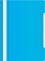 Папка-скоросшиватель Бюрократ -PS20AZURE A4 прозрач.верх.лист пластик голубой 0.12/0.16