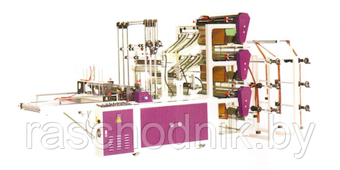 Автоматическая шестиручьевая сварочная машина для изготовления полиэтиленовых пакетов Parkins  BJA2 28*42 