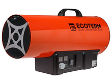 Нагреватель воздуха газ. Ecoterm GHD-50T прям., 50 кВт, термостат, переносной (50кВт, 872 м3/ч, пропан)