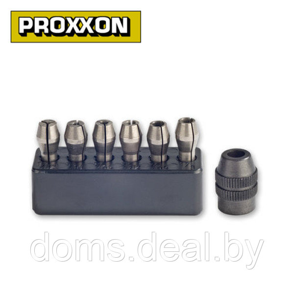 Набор цанг 0.8-3.2 мм (6 шт.) Proxxon (28940) Proxxon Набор цанг-01 - фото 2 - id-p214085368