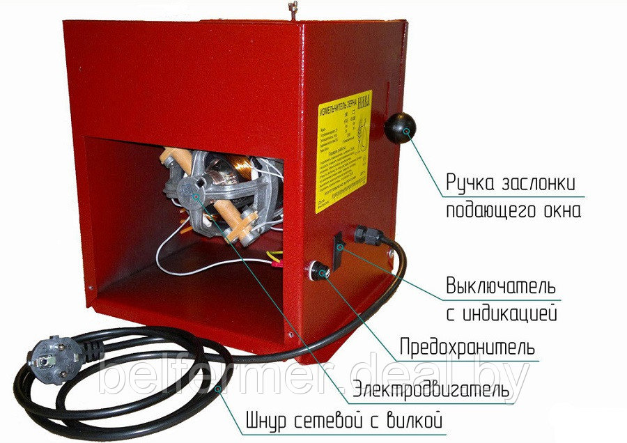 Измельчитель зерна и корнеплодов НИВА ИК-07У, 200 кг/ч - фото 5 - id-p214087132