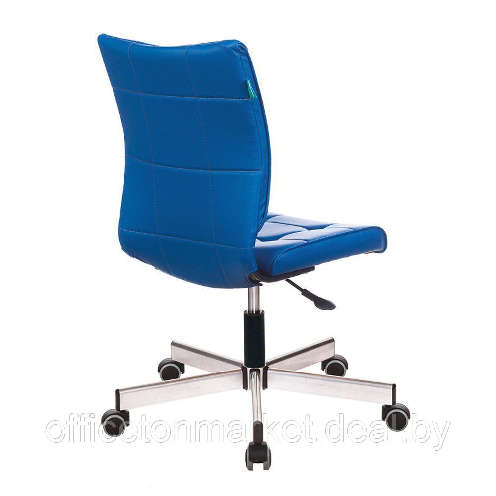 Кресло для персонала "Бюрократ CH-330M", кожзам, металл, синий - фото 4 - id-p213539312