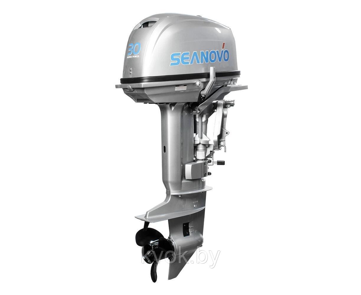 Лодочный мотор SEANOVO SN 30 FHS 30 л.с. двухтактный (с баком 24л) - фото 2 - id-p214094009