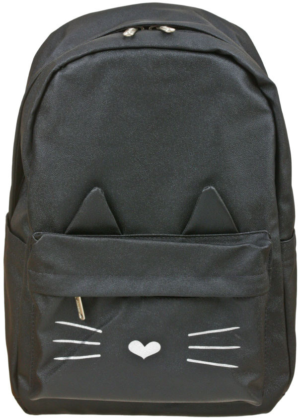 Рюкзак школьный №1 School Kitty Black 300*160*430 мм, черный - фото 5 - id-p214094313