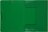 Папка пластиковая на резинке Buro толщина пластика 0,5 мм, зеленая