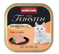 Влажный корм для кошек Animonda Vom Feinsten Mildes Menu (индейка, лосось) 100 гр