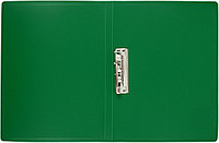 Папка пластиковая с боковым зажимом Buro толщина пластика 0,4 мм, зеленая