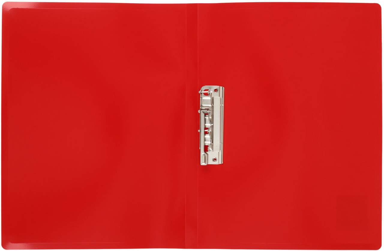 Папка пластиковая с боковым зажимом Buro толщина пластика 0,4 мм, красная - фото 1 - id-p214094264