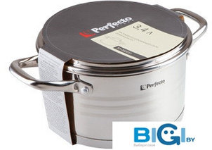Кастрюля из нержавеющей стали 3.4 л ф 20 X 11 PERFECTO LINEA 50-002011, фото 2