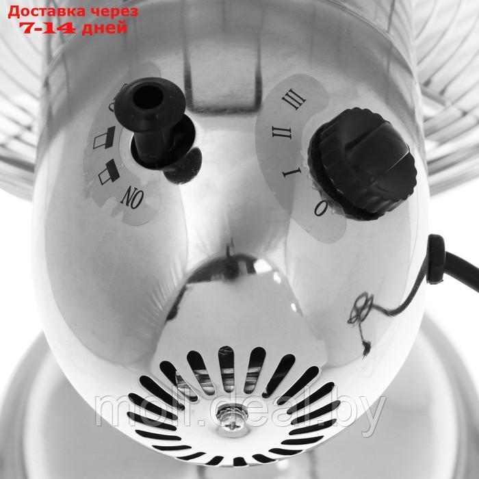 Вентилятор ENERGY ELEGANCE EN-1623, настольный, 40 Вт, 3 скорости, 41 см, серебристый - фото 3 - id-p214088005