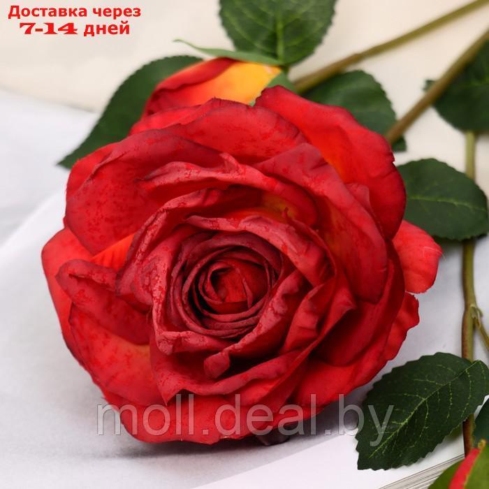 Цветы искусственные "Роза изыск" 10х64 см, красный - фото 2 - id-p214078897