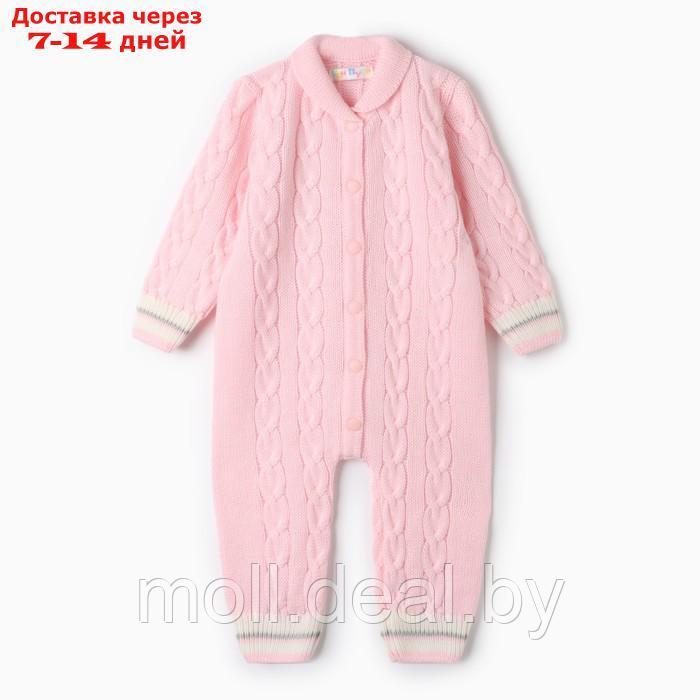 Комбинезон детский, цвет розовый, рост 74-80 см - фото 1 - id-p214088101