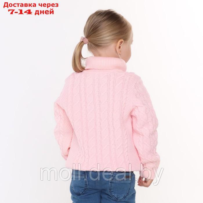 Свитер детский, цвет розовый, рост 98-104 см - фото 4 - id-p214088139