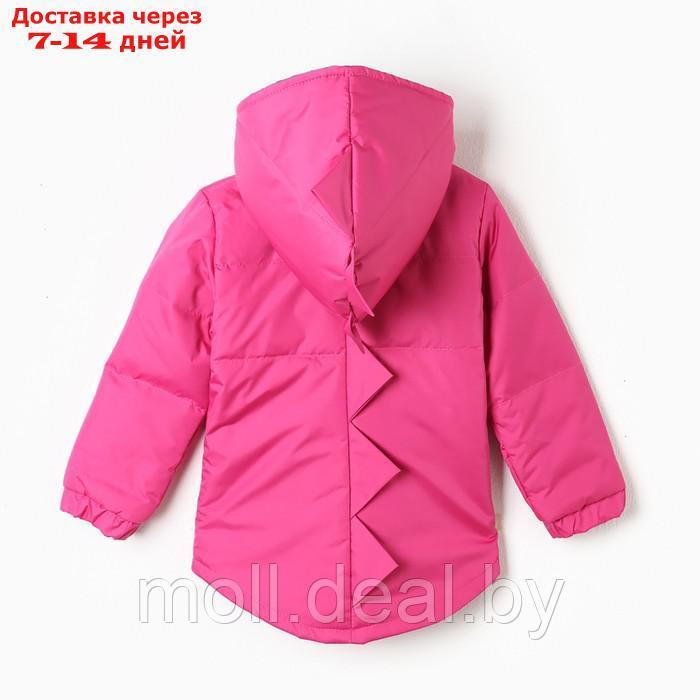 Костюм демисезонный детский (куртка/полукомб), цвет малиновый, рост 92-98 см - фото 8 - id-p214088159
