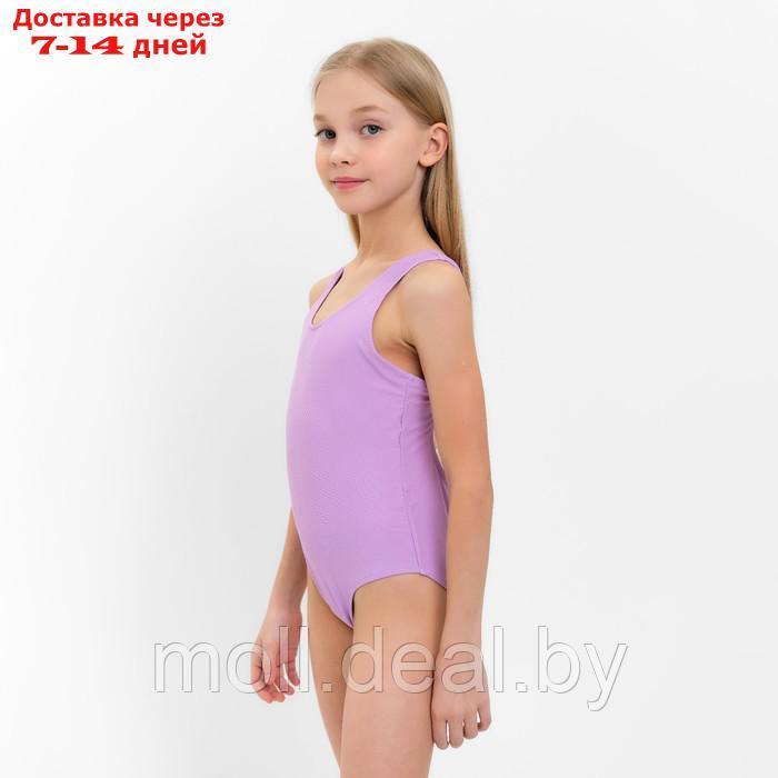 Купальный костюм слитный детский MINAKU цв.сиреневый, рост 110-116 (1) - фото 4 - id-p214080312