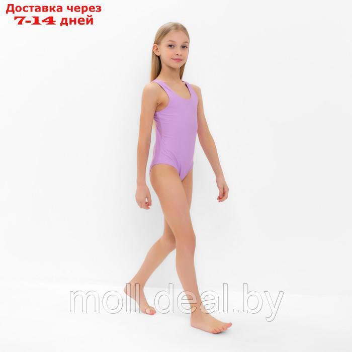 Купальный костюм слитный детский MINAKU цв.сиреневый, рост 110-116 (1) - фото 5 - id-p214080312