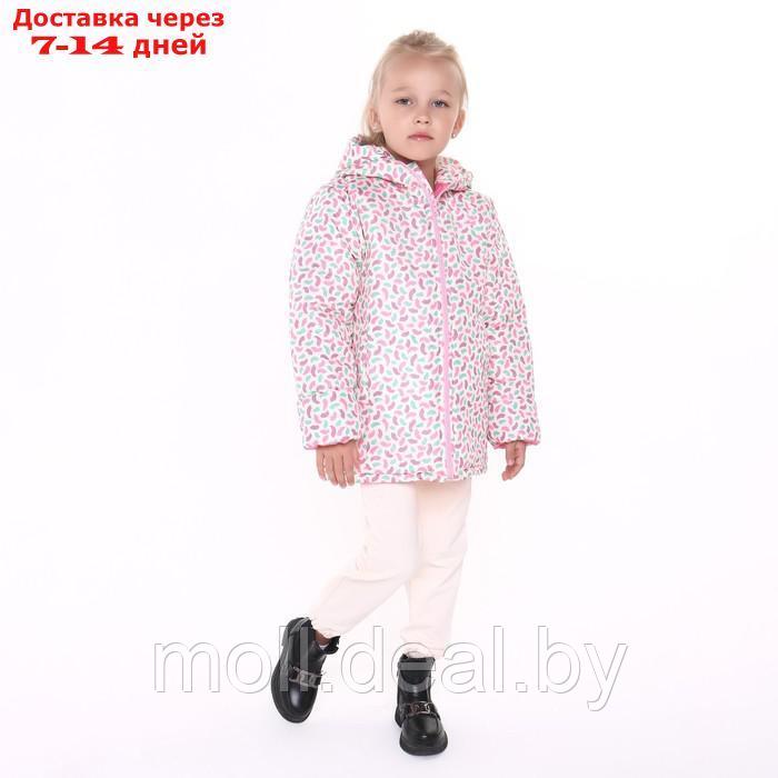 Куртка для девочки, цвет молочный/краски, рост 92-98 см - фото 3 - id-p214088163